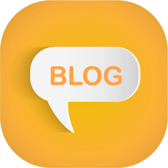 blog post icon on the yellow background