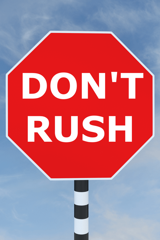 A table is showing to not rush posting on Instagram.