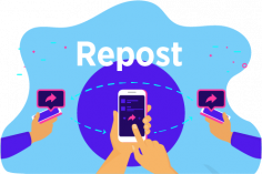 Reposting creates a network of the post where people repost it again again.