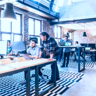Office work environment in 1394TA.